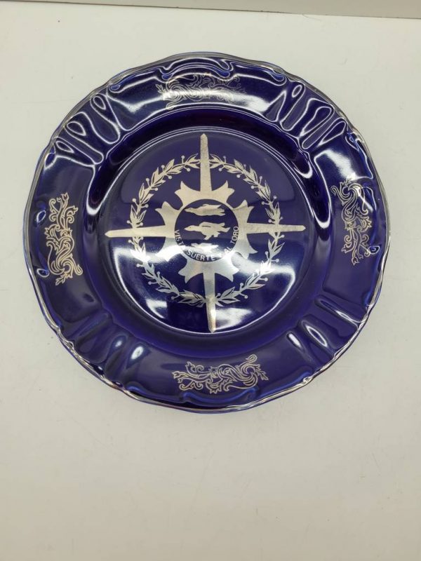 PLATO DECORADO AZUL