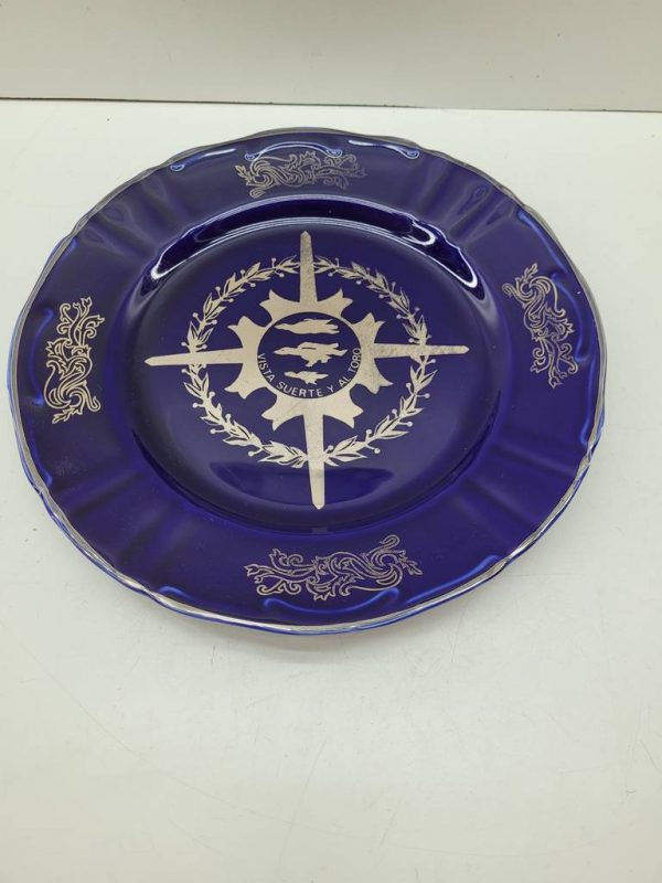 PLATO DECORADO AZUL - Imagen 2