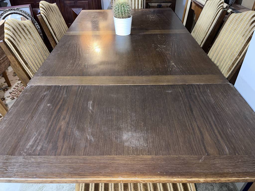 MESA EXTENSIBLE Y 6 SILLAS - Imagen 5