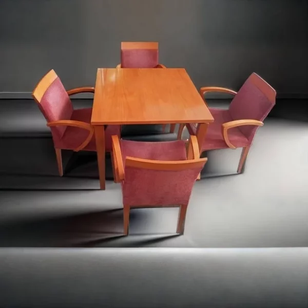 MESA DE CAFETERÍA Y 4 SILLAS