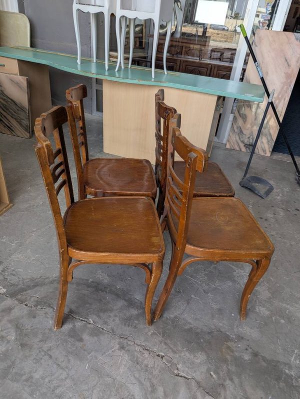 4 SILLAS DE MADERA - Imagen 4