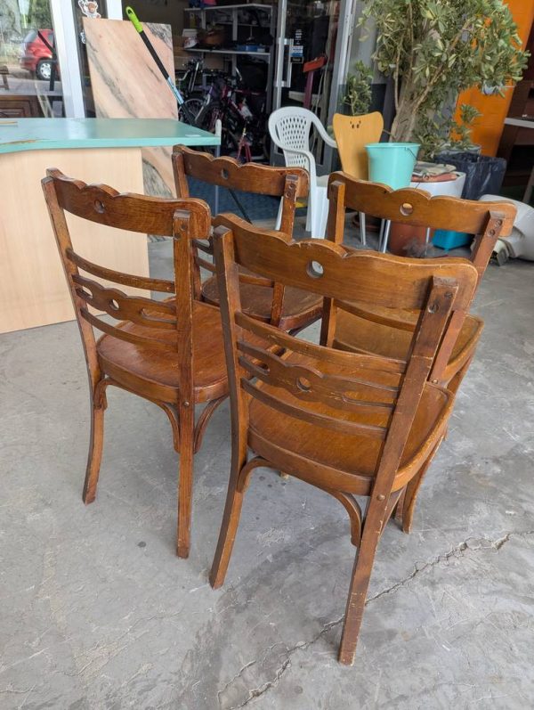 4 SILLAS DE MADERA - Imagen 5