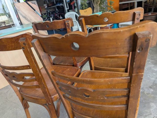 4 SILLAS DE MADERA - Imagen 6