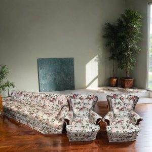 SOFÁ Y 2 SILLONES ESTAMPADOS