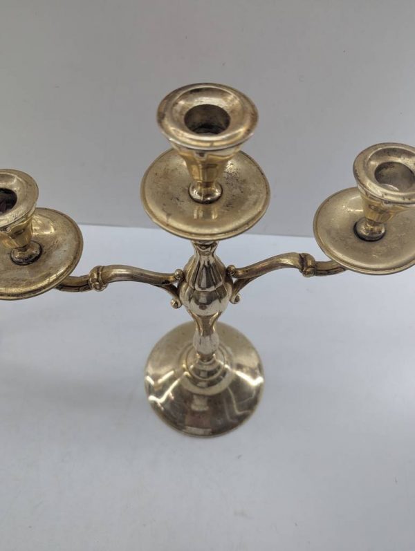 2 CANDELABROS DORADOS - Imagen 3