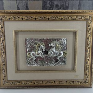 CUADRO CABALLOS PLATA