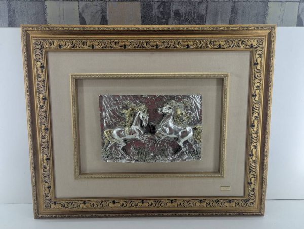 CUADRO CABALLOS PLATA