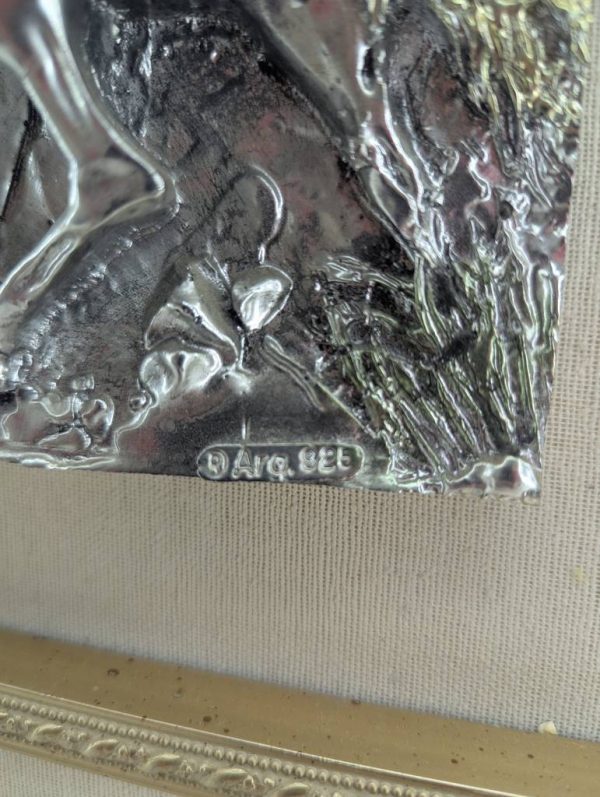 CUADRO CABALLOS PLATA - Imagen 4