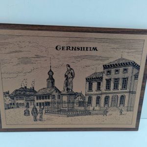 PLACA ENMARCADA DE GERNSHEIM