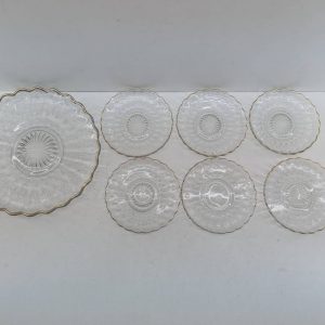 7 PLATOS DE CRISTAL TALLADO