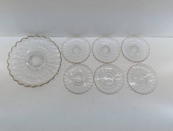 7 PLATOS DE CRISTAL TALLADO