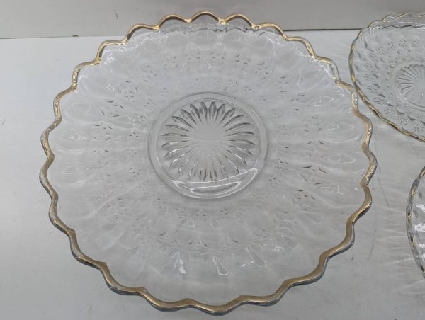 7 PLATOS DE CRISTAL TALLADO - Imagen 3