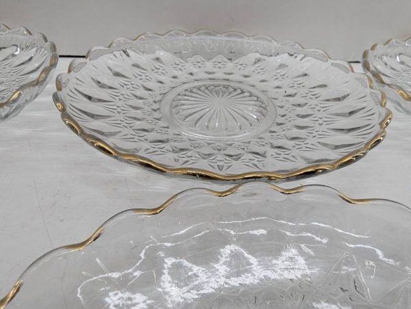 7 PLATOS DE CRISTAL TALLADO - Imagen 6