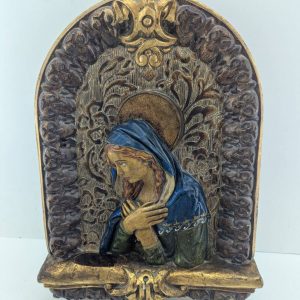 RETABLO DE ESCAYOLA DE LA VIRGEN
