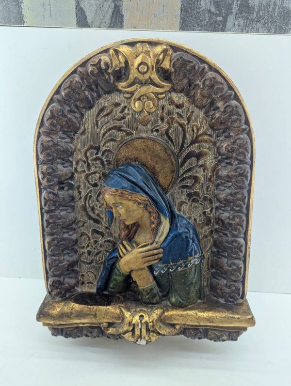 RETABLO DE ESCAYOLA DE LA VIRGEN