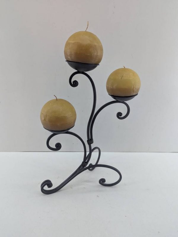 CANDELABRO CON 3 VELAS