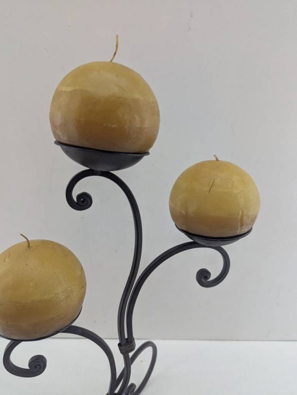 CANDELABRO CON 3 VELAS - Imagen 2