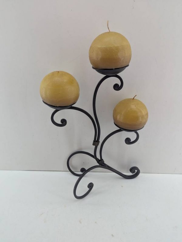 CANDELABRO CON 3 VELAS - Imagen 5