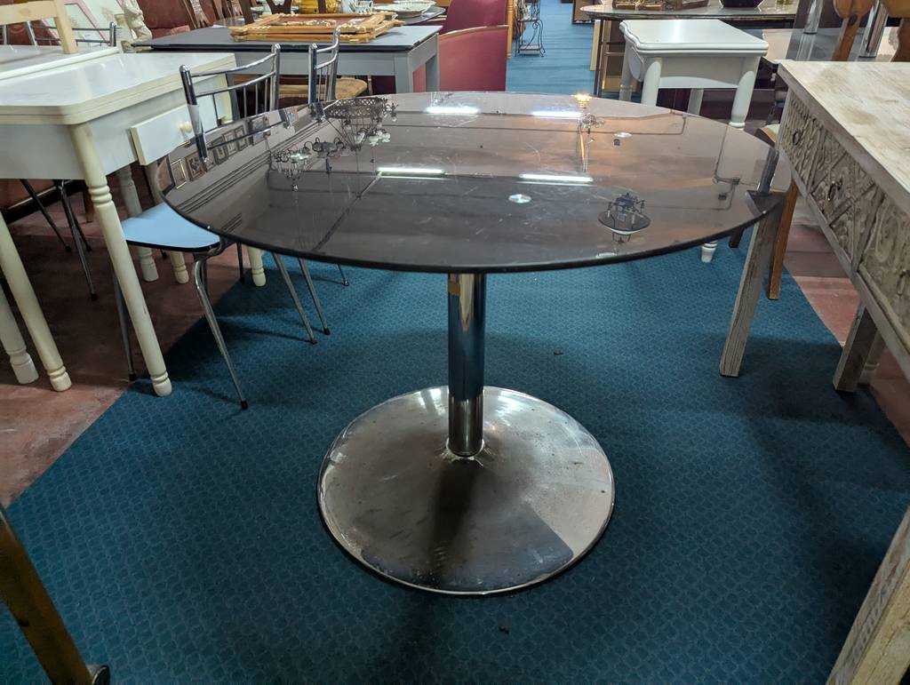 MESA REDONDA DE CRISTAL - Imagen 2