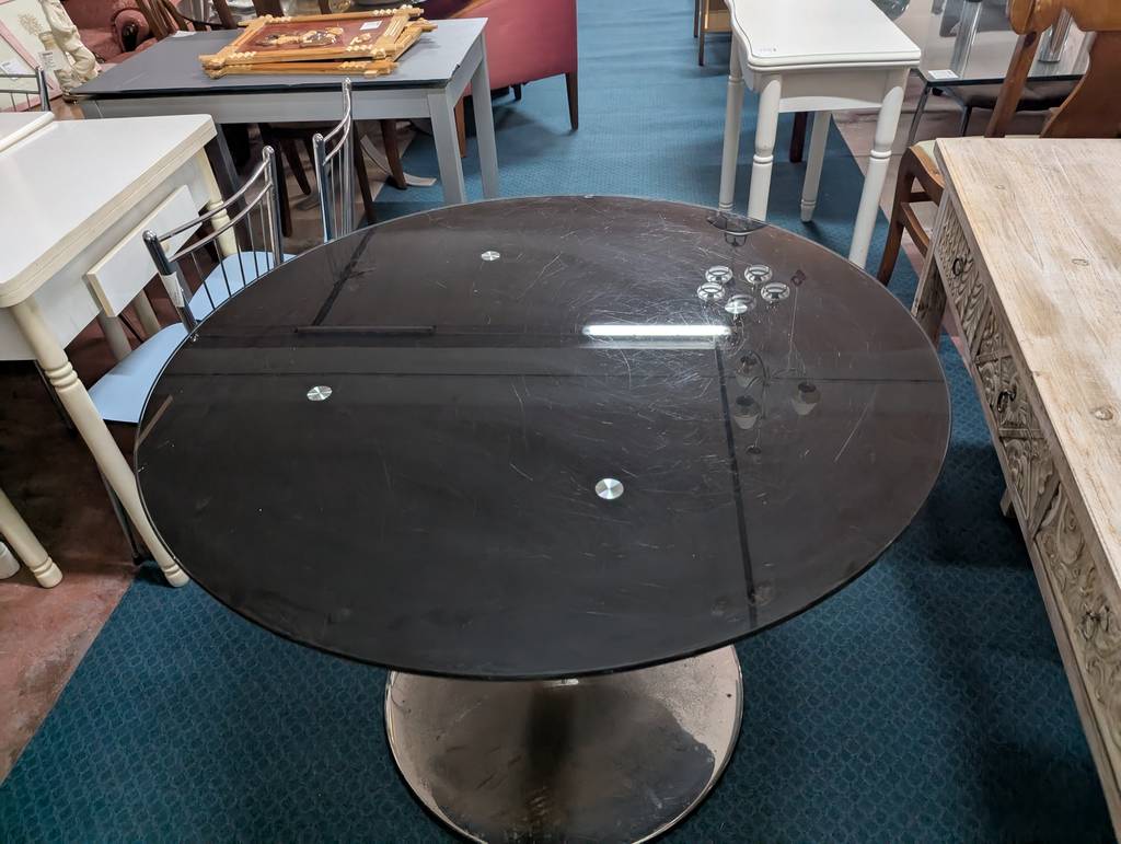 MESA REDONDA DE CRISTAL - Imagen 3