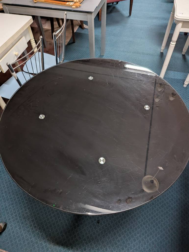 MESA REDONDA DE CRISTAL - Imagen 4