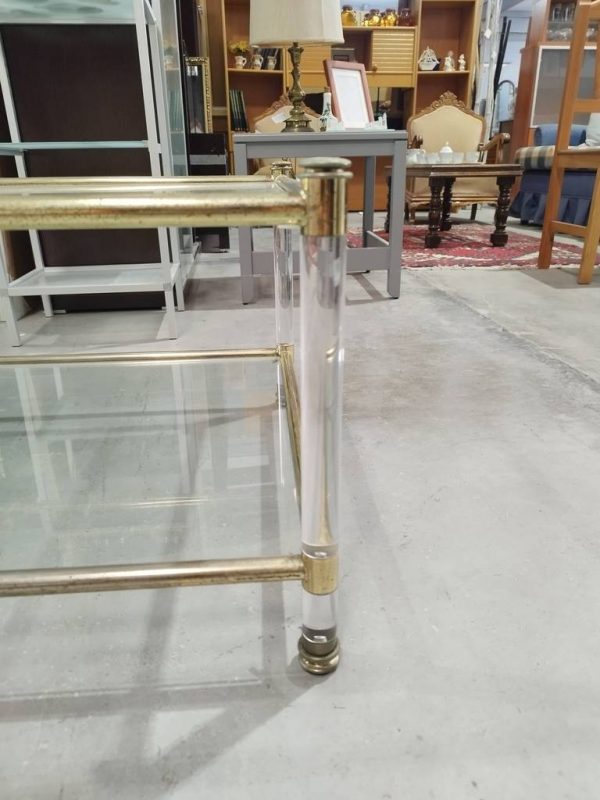 MESA DE CENTRO DORADA - Imagen 3