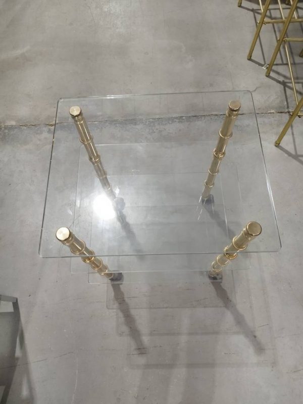 MESA AUXILIAR DORADA - Imagen 3