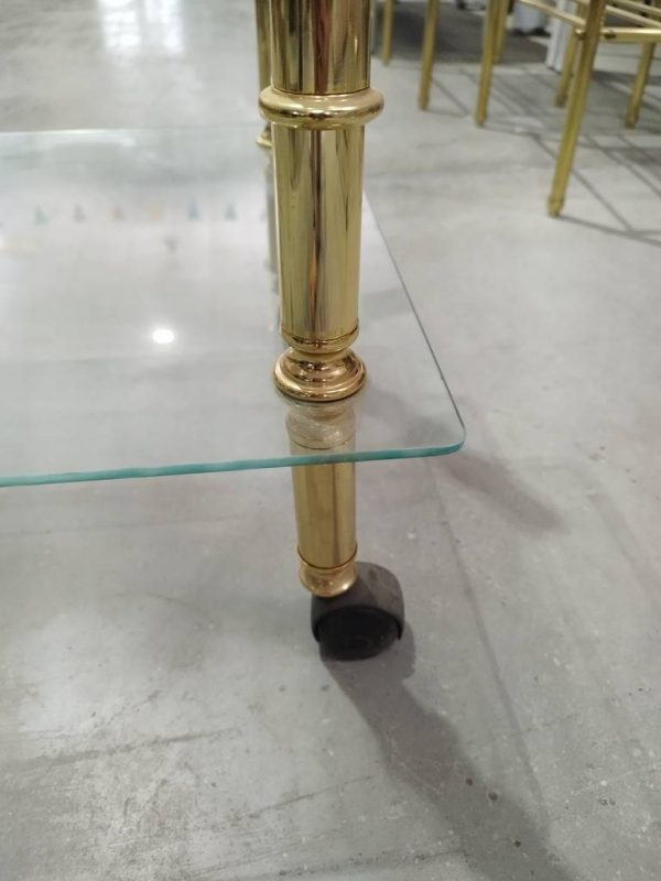 MESA AUXILIAR DORADA - Imagen 5