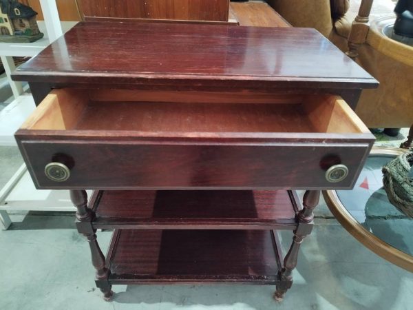 MESA AUXILIAR CAOBA - Imagen 4