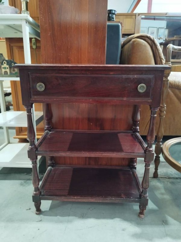 MESA AUXILIAR CAOBA - Imagen 2