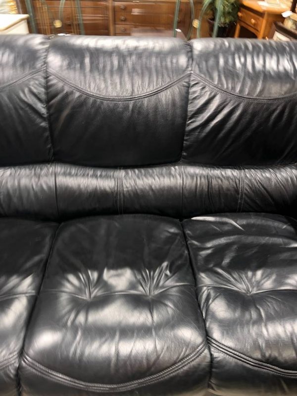2 SOFAS NEGROS DE PIEL - Imagen 7