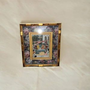CUADRO GOUACHE, ESCENA INDIA