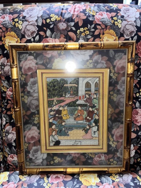CUADRO GOUACHE, ESCENA INDIA - Imagen 2