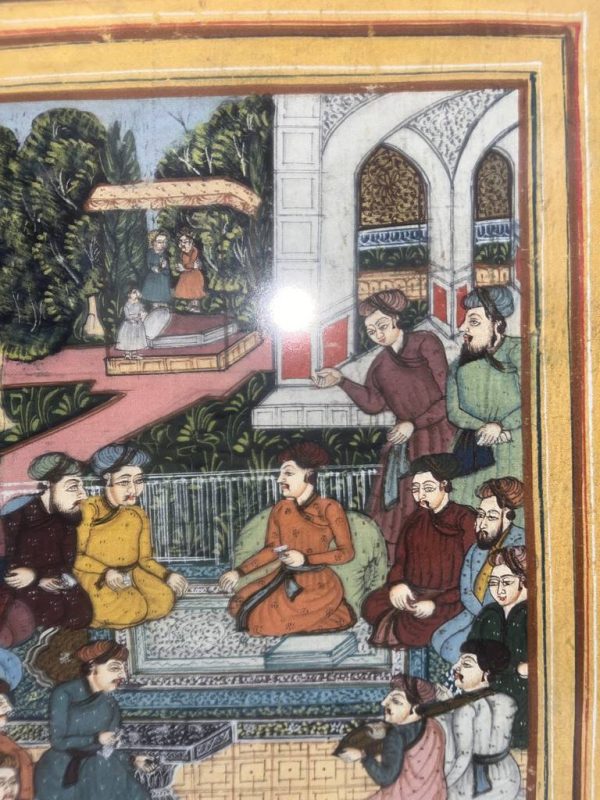 CUADRO GOUACHE, ESCENA INDIA - Imagen 5