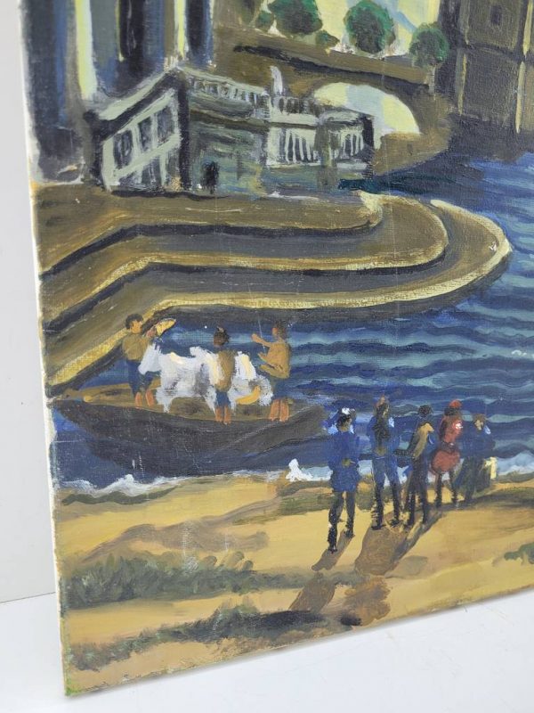 LIENZO “DESEMBARCO AL ATARDECER” - Imagen 3