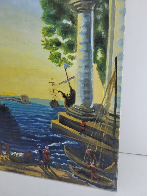 LIENZO “DESEMBARCO AL ATARDECER” - Imagen 4