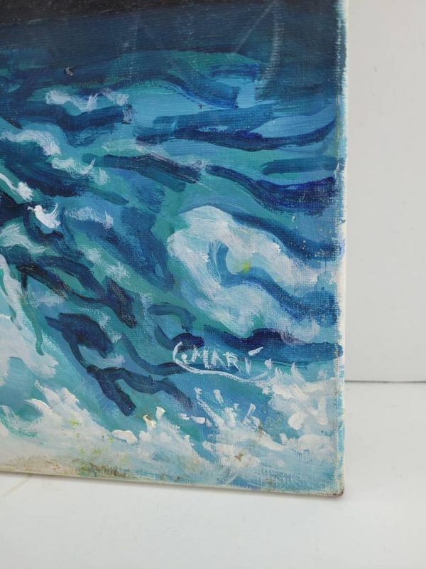 LIENZO “EL BAJEL EN LA TORMENTA” - Imagen 2
