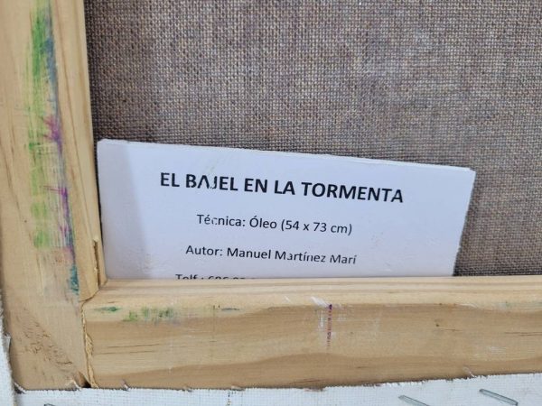 LIENZO “EL BAJEL EN LA TORMENTA” - Imagen 5
