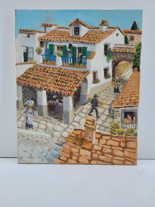 LIENZO "RINCONES DEL PUEBLO"