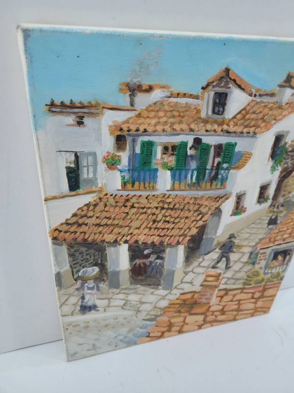 LIENZO "RINCONES DEL PUEBLO" - Imagen 2