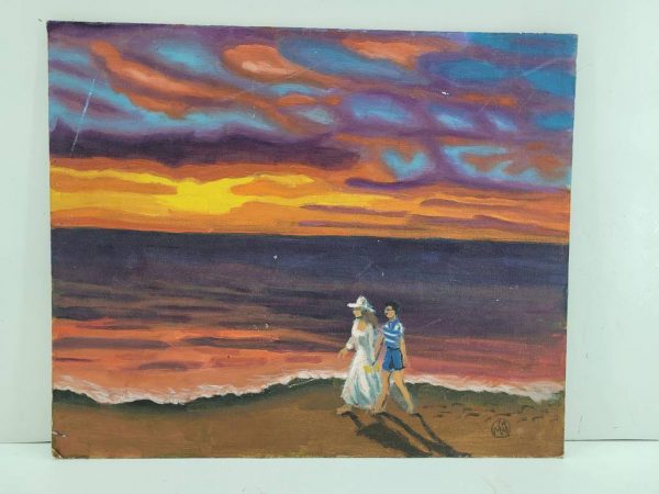 LIENZO "PASEO AL ATARDECER"