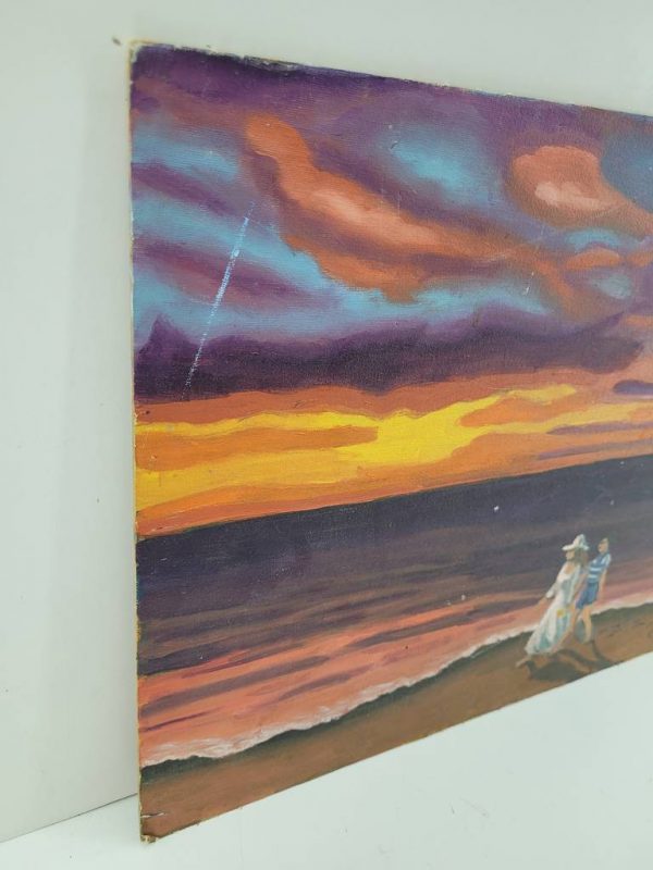 LIENZO "PASEO AL ATARDECER" - Imagen 2