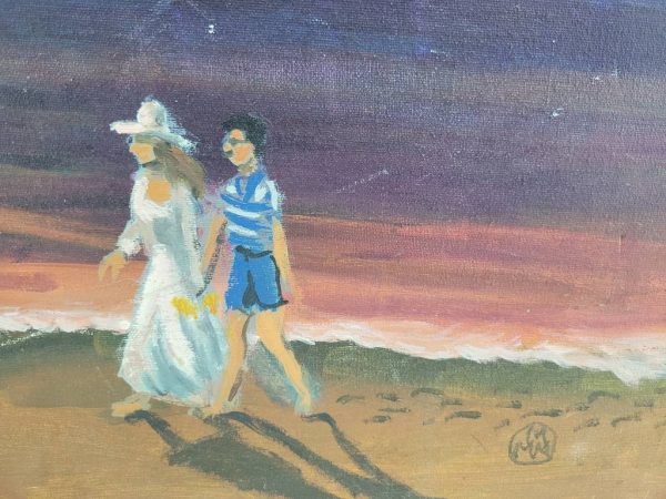 LIENZO "PASEO AL ATARDECER" - Imagen 3