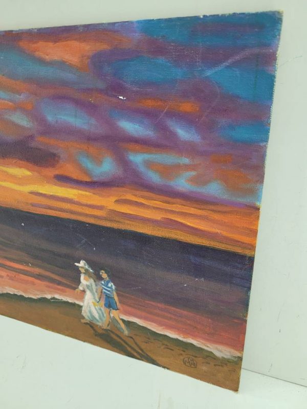 LIENZO "PASEO AL ATARDECER" - Imagen 4