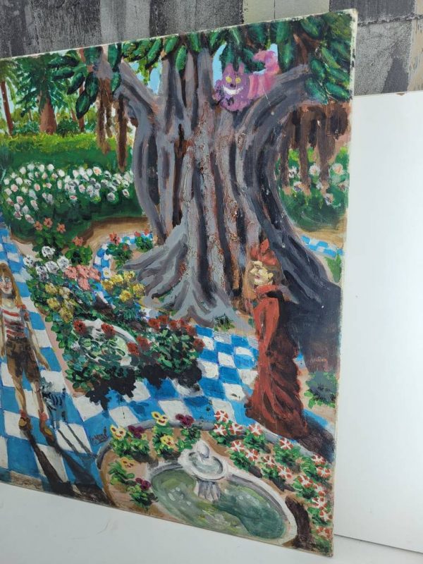LIENZO "ALICIA EN EL JARDÍN DE LOS SUEÑOS” - Imagen 4