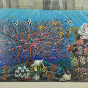 LIENZO "JARDÍN DE CORAL"