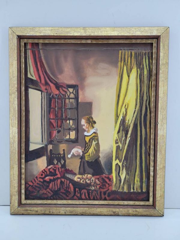 LIENZO "LA MUJER EN LA VENTANA"
