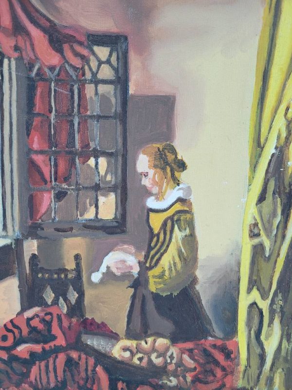 LIENZO "LA MUJER EN LA VENTANA" - Imagen 4