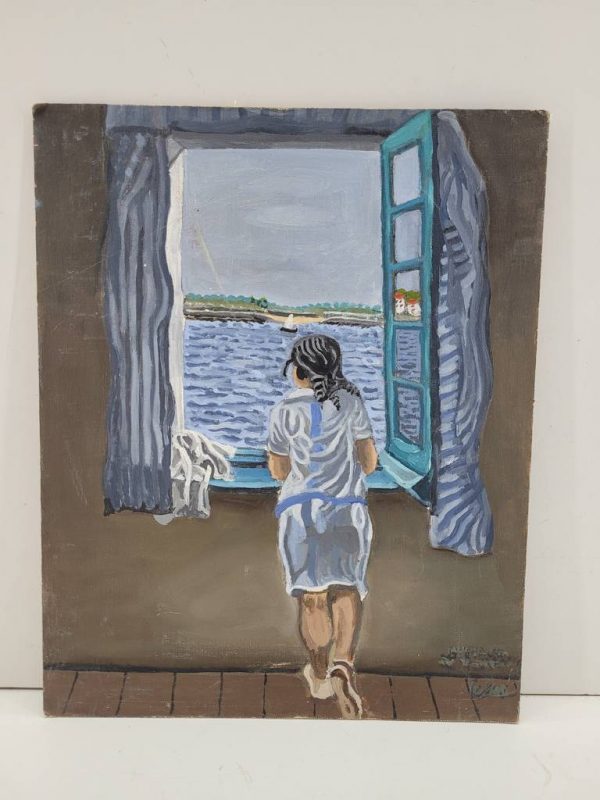 LIENZO "SUEÑOS JUNTO A LA VENTANA"