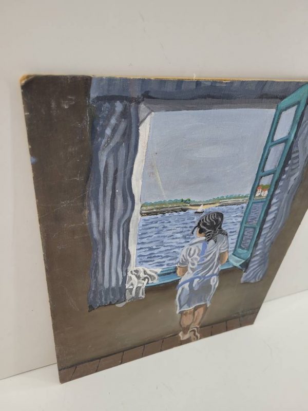 LIENZO "SUEÑOS JUNTO A LA VENTANA" - Imagen 2